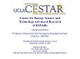 Center for Energy Science and Technology Advanced Research (CESTAR) PowerPoint PPT Presentation