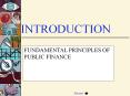 FUNDAMENTAL PRINCIPLES OF PUBLIC FINANCE PowerPoint PPT Presentation