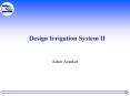 Design Irrigation System II PowerPoint PPT Presentation