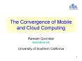 The Convergence of Mobile and Cloud Computing PowerPoint PPT Presentation