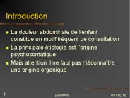 La douleur abdominale de l
