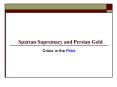 Spartan Supremacy and Persian Gold PowerPoint PPT Presentation