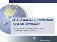 GE Substation Automation System Solutions