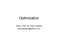 Optimization PowerPoint PPT Presentation