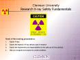 Clemson University Research X-ray Safety Fundamentals PowerPoint PPT Presentation