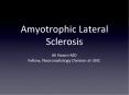 Amyotrophic Lateral Sclerosis PowerPoint PPT Presentation