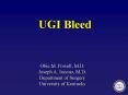 UGI Bleed PowerPoint PPT Presentation