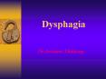 Dysphagia PowerPoint PPT Presentation