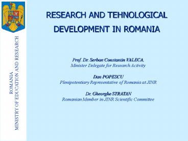 Prezentare ministru Federatia Rusa