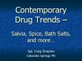 Contemporary Drug Trends  PowerPoint PPT Presentation
