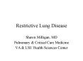 Restrictive Lung Disease PowerPoint PPT Presentation