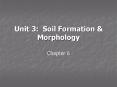 Unit 3: Soil Formation PowerPoint PPT Presentation