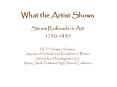 What the Artist Shows PowerPoint PPT Presentation