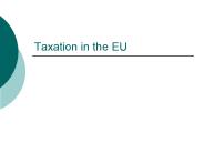 Taxation in the EU