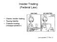 Insider Trading (Federal Law) PowerPoint PPT Presentation