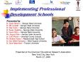 Implementing Professional Development Schools PowerPoint PPT Presentation