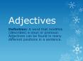 Adjectives PowerPoint PPT Presentation