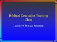 Biblical Counselor Training Class PowerPoint PPT Presentation