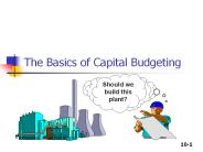 The Basics of Capital Budgeting