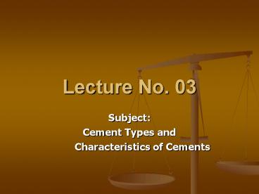 PPT – Lecture No. 03 PowerPoint presentation | free to download - id ...