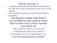 Patristic theology is PowerPoint PPT Presentation