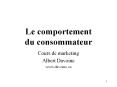 Le comportement du consommateur PowerPoint PPT Presentation