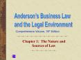 Chapter 1: The Nature and Sources of Law PowerPoint PPT Presentation