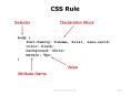 CSS Rule PowerPoint PPT Presentation