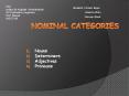 Nominal Categories PowerPoint PPT Presentation