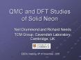 QMC and DFT Studies of Solid Neon PowerPoint PPT Presentation
