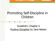 Promoting Self-Discipline in Children