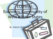 ECOWAS: Economic Community of West African States