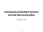 Introducing Embedded Systems and the Microcontrollers