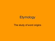 Etymology