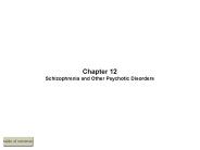 Chapter 12  Schizophrenia and Other Psychotic Disorders
