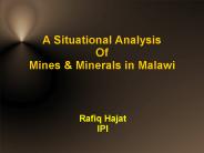 A Situational Analysis Of Mines