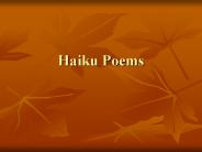 Haiku Poems