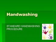 Handwashing