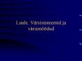 Luule. V PowerPoint PPT Presentation