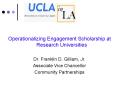 Operationalizing Engagement Scholarship at Research Universities PowerPoint PPT Presentation