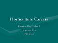 Horticulture Careers PowerPoint PPT Presentation