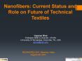 Nanofibers: Current Status and Role on Future of Technical Textiles PowerPoint PPT Presentation
