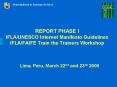 REPORT PHASE I IFLA/UNESCO Internet Manifesto Guidelines IFLA/FAIFE Train the Trainers Workshop PowerPoint PPT Presentation