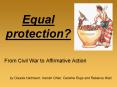 Equal protection? PowerPoint PPT Presentation