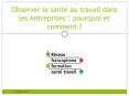 Observer la sant PowerPoint PPT Presentation