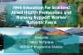 NHS Education for Scotland Allied Health Professions and Nursing Support Worker National Event PowerPoint PPT Presentation