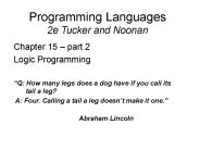 Logic Programming
