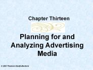 Media Planning and Analysis
