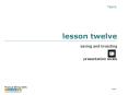 lesson twelve PowerPoint PPT Presentation