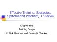 Effective Training: Strategies, Systems and Practices, 3rd Edition PowerPoint PPT Presentation